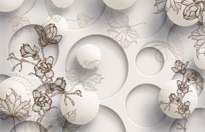 Фотообои 3D Абстракция с шарами
