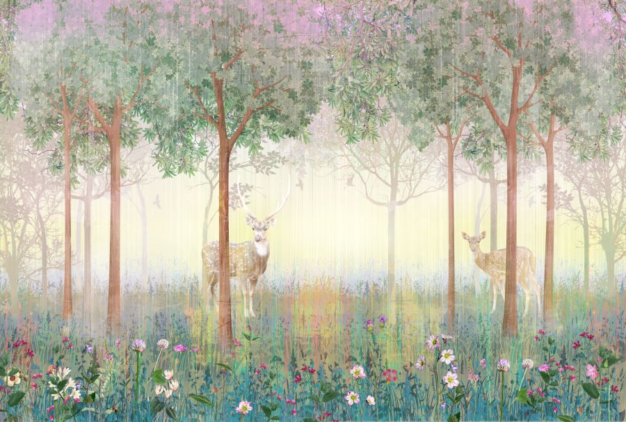 Картина на холсте Сказочный лес, арт hd1863201