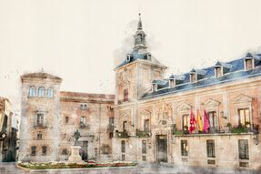 Фотообои Фасад старинного здания в Испании