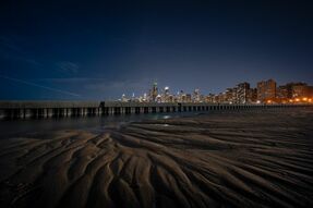 Фотообои Ночное побережье Чикаго
