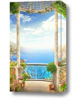 Картина балкон с видом на море